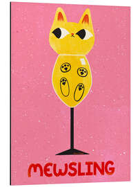 Aluminium print Mewsling - Carrie Cantwell