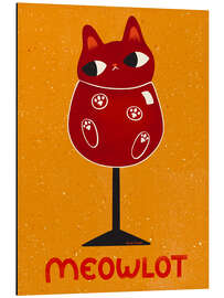 Print på aluminium Meowlot - Carrie Cantwell