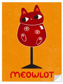 Sticker mural Meowlot - Carrie Cantwell