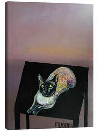 Leinwandbild Katze auf dem Tisch - Victor Tkachenko