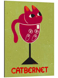 Aluminium print Catbernet - Carrie Cantwell