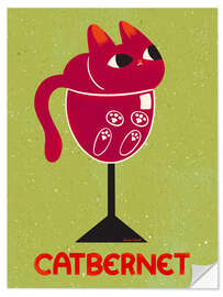 Sticker mural Catbernet - Carrie Cantwell