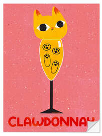 Sticker mural Clawdonnay - Carrie Cantwell