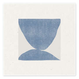 Poster Blue Symmetry - The MIUUS STUDIO