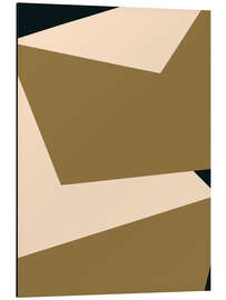 Print på aluminium Sophisticated Geometric Shapes - Little Dean