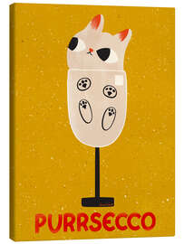 Leinwandbild Purrsecco - Carrie Cantwell