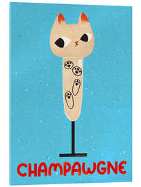 Acrylglasbild Champawgne - Carrie Cantwell