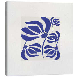 Leinwandbild Tanz der blauen Blütenblätter - The MIUUS STUDIO