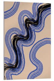 Tableau en plexi-alu Black and Blue Lines - The MIUUS STUDIO