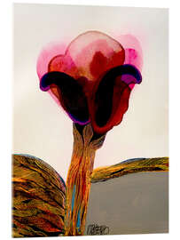 Acrylglasbild Crimson Blossoms - Victor Tkachenko