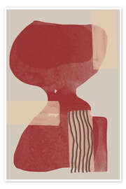 Wandbild Crimson Harmony - The MIUUS STUDIO