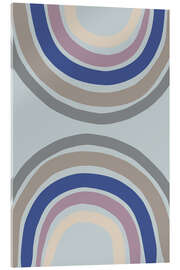 Acrylglasbild Doppelte Regenbogenblau - Pictufy Studio