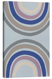 Canvas print Double Rainbow Blue - Pictufy Studio
