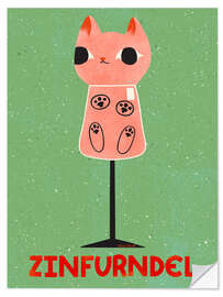 Sticker mural Zinfurndel - Carrie Cantwell