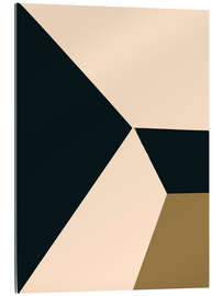 Acrylglasbild Geometrisches Design mit markanten Dreiecken - Little Dean