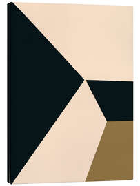 Tableau sur toile Geometric Design With Bold Triangles - Little Dean