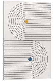 Print på aluminium Binary Circles - The MIUUS STUDIO