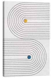 Canvas print Binary Circles - The MIUUS STUDIO