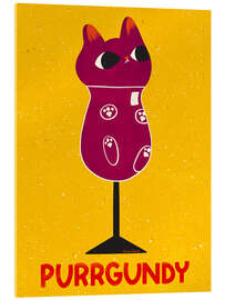 Acrylglasbild Purrgundy - Carrie Cantwell