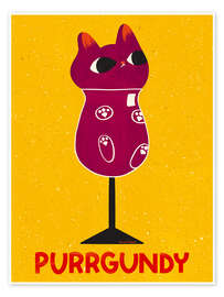 Wandbild Purrgundy - Carrie Cantwell