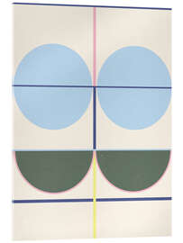 Acrylglasbild Flower Geometrics X