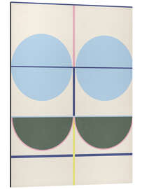 Print på aluminium Flower Geometrics X