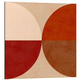 Print på aluminium Autumn Mid Century Earthy X - Ana Rut Bre