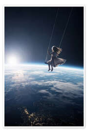 Wandbild Schwingt in der Umlaufbahn - Mango Art