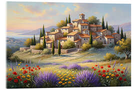 Tableau en verre acrylique South of France - Mango Art