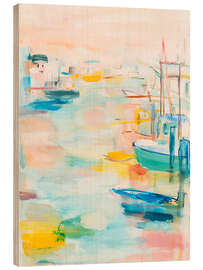 Holzbild Der ruhige Klang des Hafens - Peter Roder