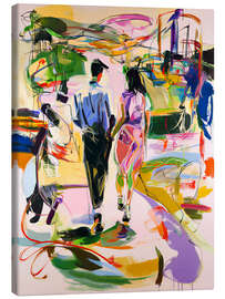 Leinwandbild Zweisamkeit im Vorübergehen - Peter Roder