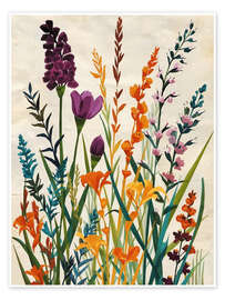 Wandbild Wildblumenwiese - Ohkimiko