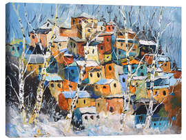 Quadro em tela Colourful winter - Pol Ledent