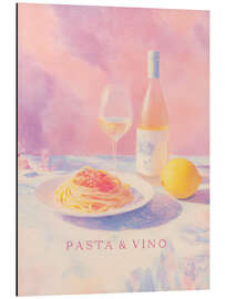 Alumiinitaulu Pasta &amp; Vino - Italian Culinary Dreams