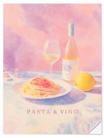 Wall sticker Pasta &amp; Vino - Italian Culinary Dreams