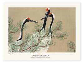 Wandbild Cranes (Tsuru) - Kamisaka Sekka
