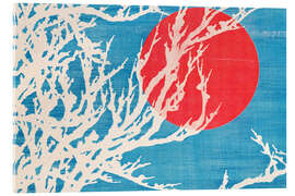 Acrylglasbild Der Rote Mond, 1900 - Kamisaka Sekka