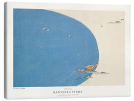 Quadro em tela A Thousand Grasses - Cranes over the Ocean - Kamisaka Sekka
