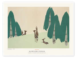 Wandbild Kasuga Plain (Kasugano) - Kamisaka Sekka