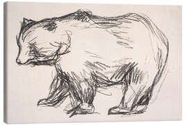 Canvas print The Bear, A Sketch - Edvard Munch