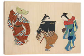 Holzbild Tanzende Geisha, 1910 - Kamisaka Sekka