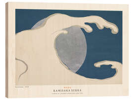Holzbild Rising waves (Tachinami) - Kamisaka Sekka