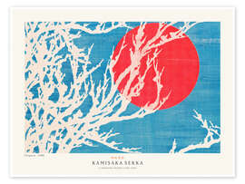 Wandbild The Red Moon - Kamisaka Sekka