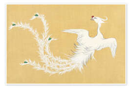 Wandbild The White Phoenix, 1910 - Kamisaka Sekka