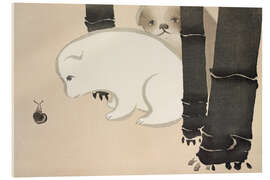 Acrylic print Puppies, 1910 - Kamisaka Sekka