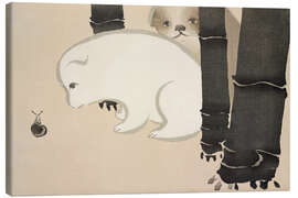 Leinwandbild Puppies, 1910 - Kamisaka Sekka
