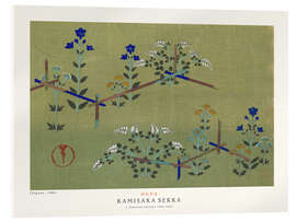 Acrylglasbild Wild Flowers - Kamisaka Sekka