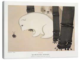 Leinwandbild Puppies (Enokoro) - Kamisaka Sekka