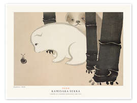 Wandbild Puppies (Enokoro) - Kamisaka Sekka