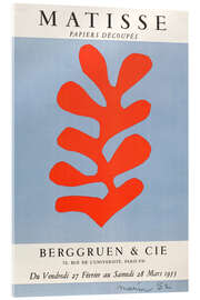 Tableau en verre acrylique Berggruen &amp; Cie, Papiers Découpés, 1953 - Henri Matisse